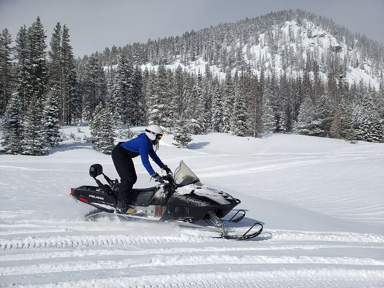 Airmen ride snowmobiles at Monarch mountain (5938574)
