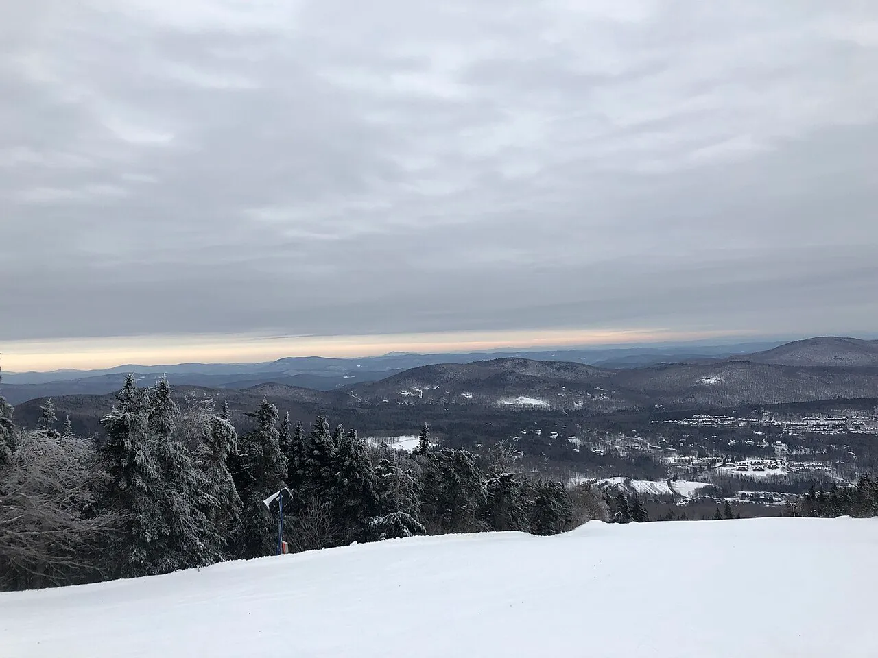 From a trail at Mount Snow, Vermont.