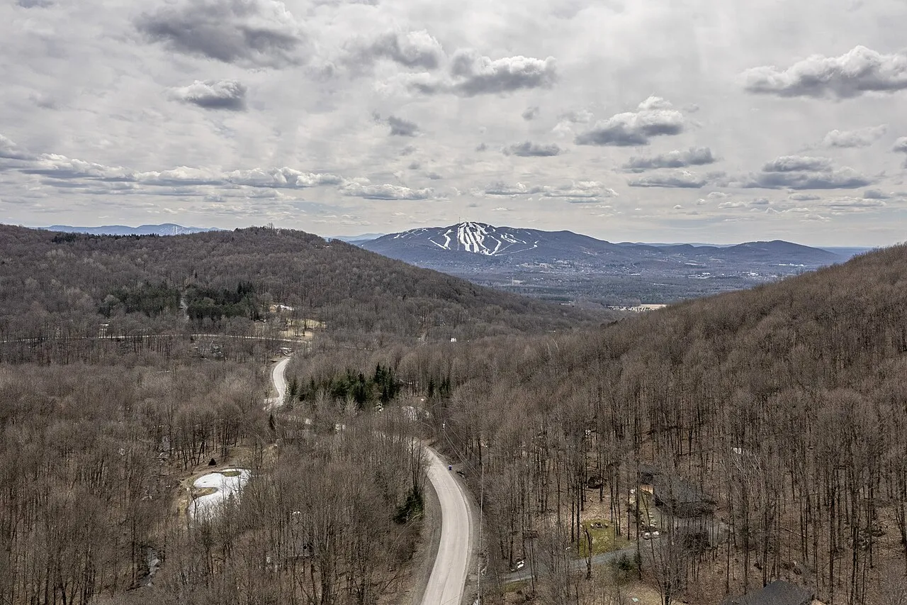 Mount Brome seen from Mount Shefford, Quebec.