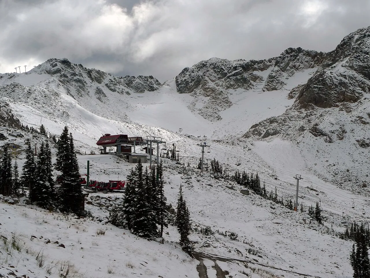 October snow, Whistler Peak