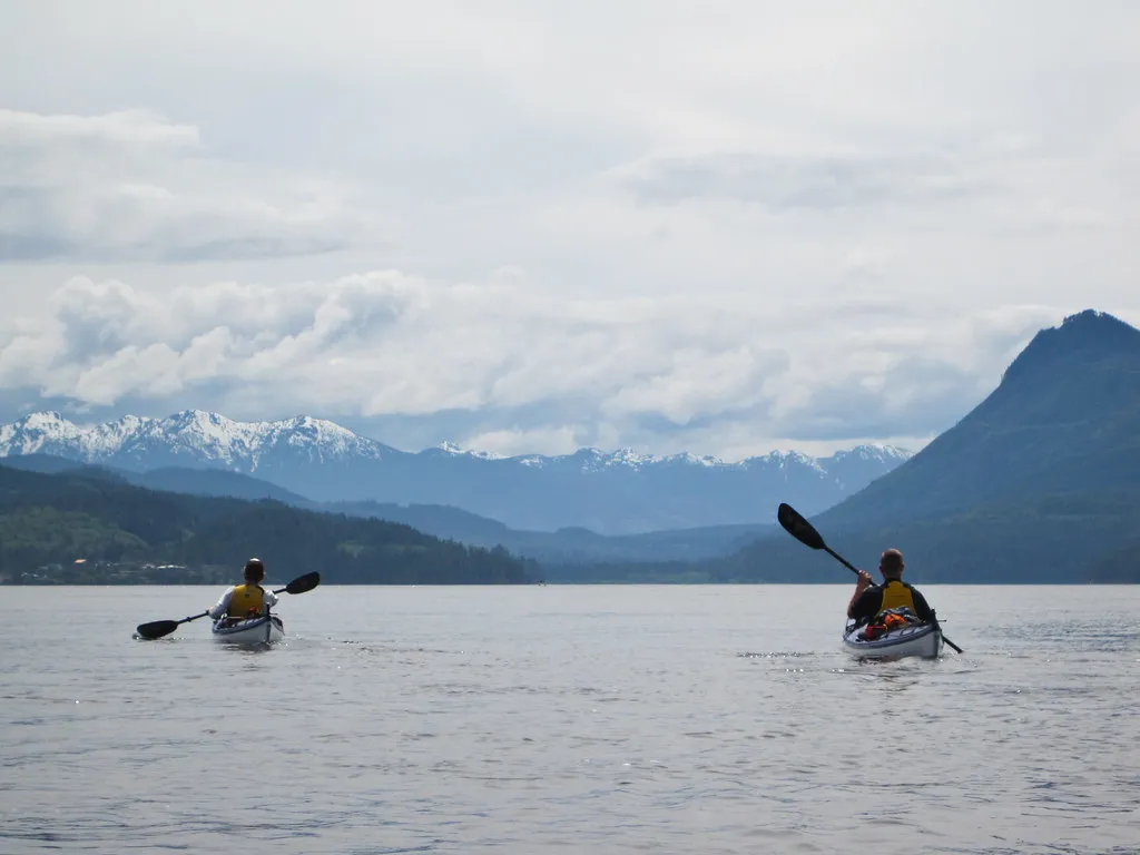 Kayaking on the Johnstone Strait