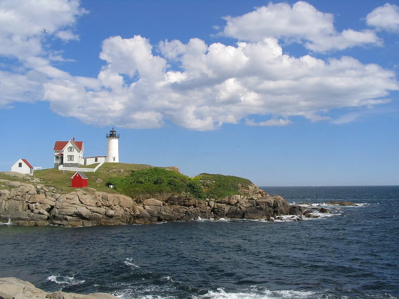 Cape Neddick Lighthouse is a lighthouse in Cape Neddick, York, Maine.