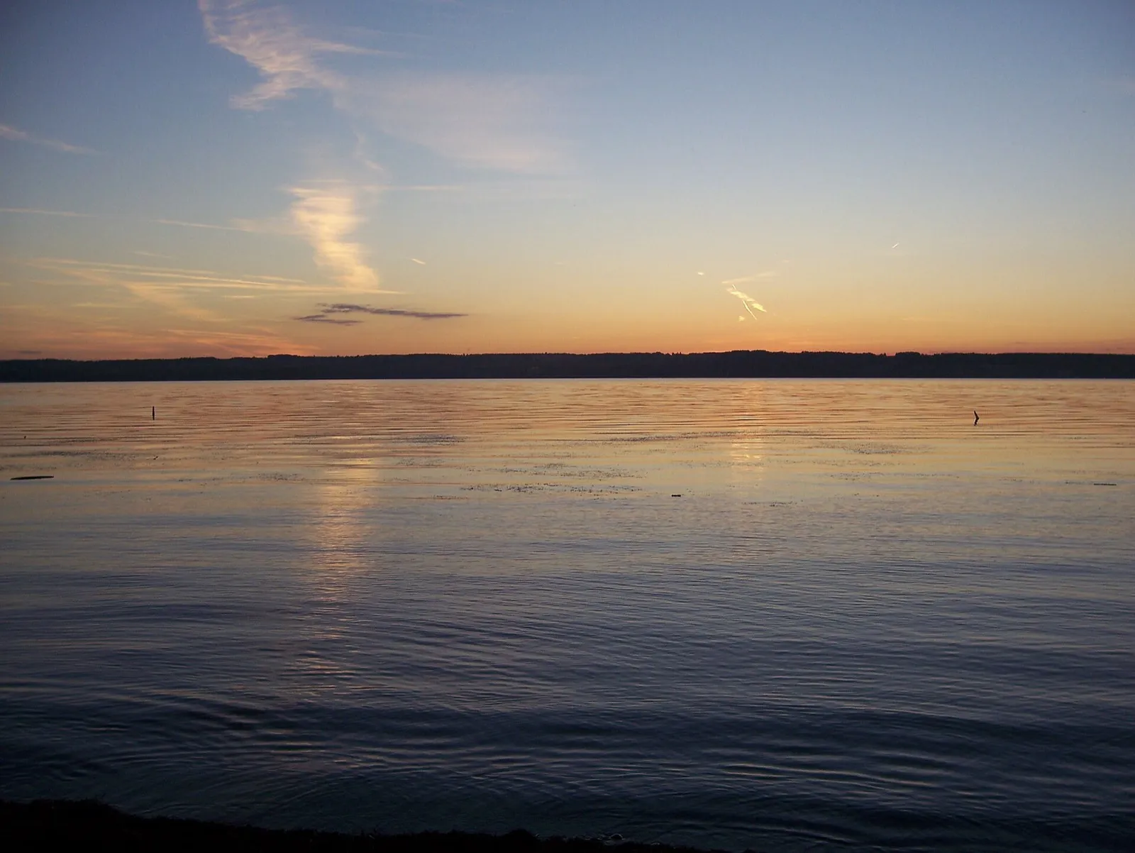 Dusk over Seneca Lake from Sampson State Park