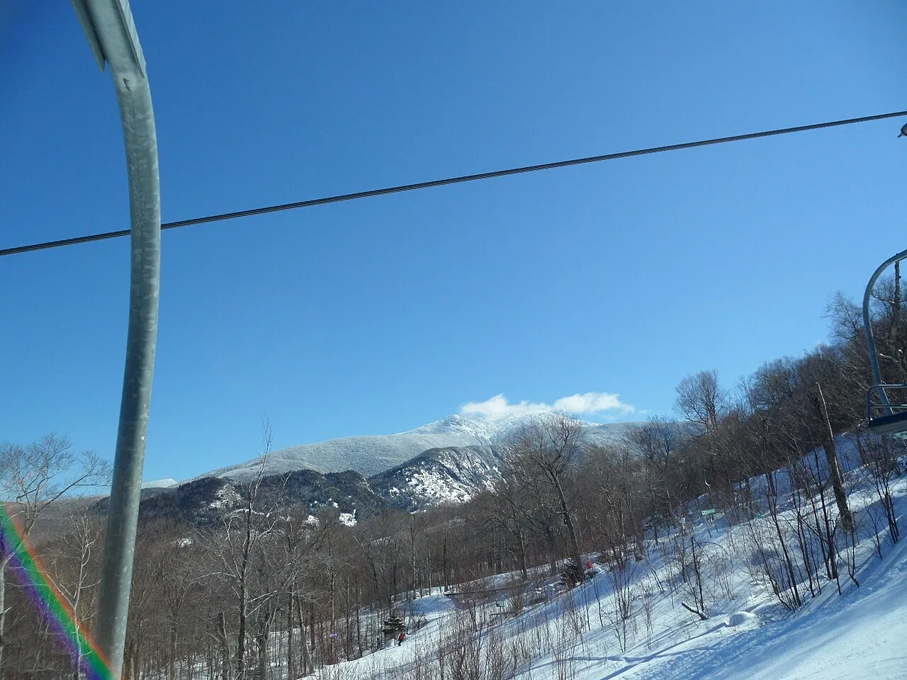 Cannon Mountain Ski Area Chairlift View Franconia Range White Mountains New Hampshire