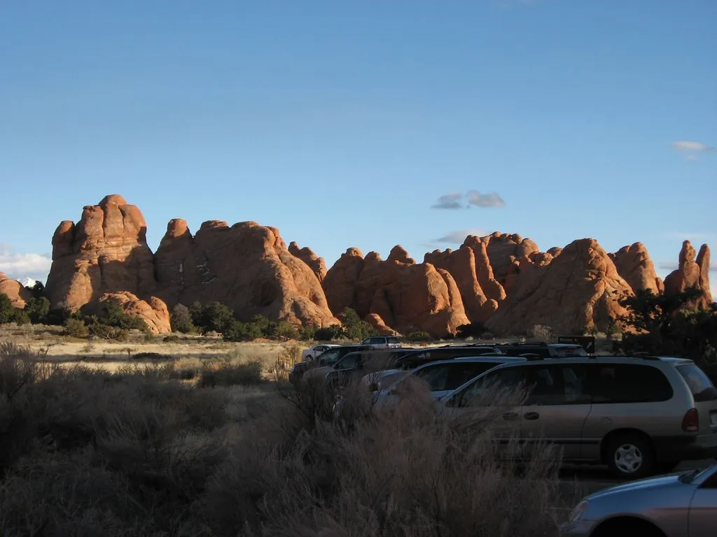 Looking Towards Devils Garden Campground, Arches National Park, Utah