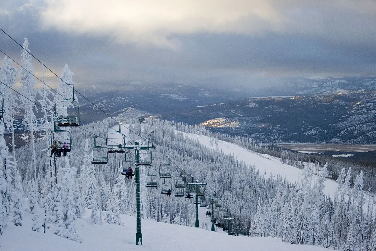 Blacktail Mountain Ski Area near Lakeside, Montana