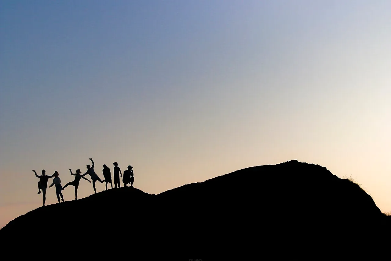 Silhouettes at Sunset in Long beach, Tofino, Vancouver Island, Canada
