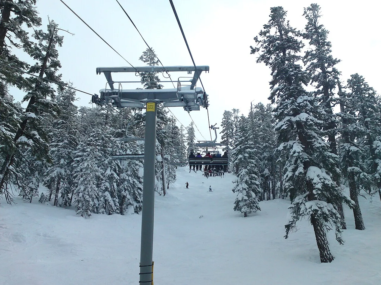 Powderbowl Express at Heavenly Ski Resort in South Lake Tahoe, CA.