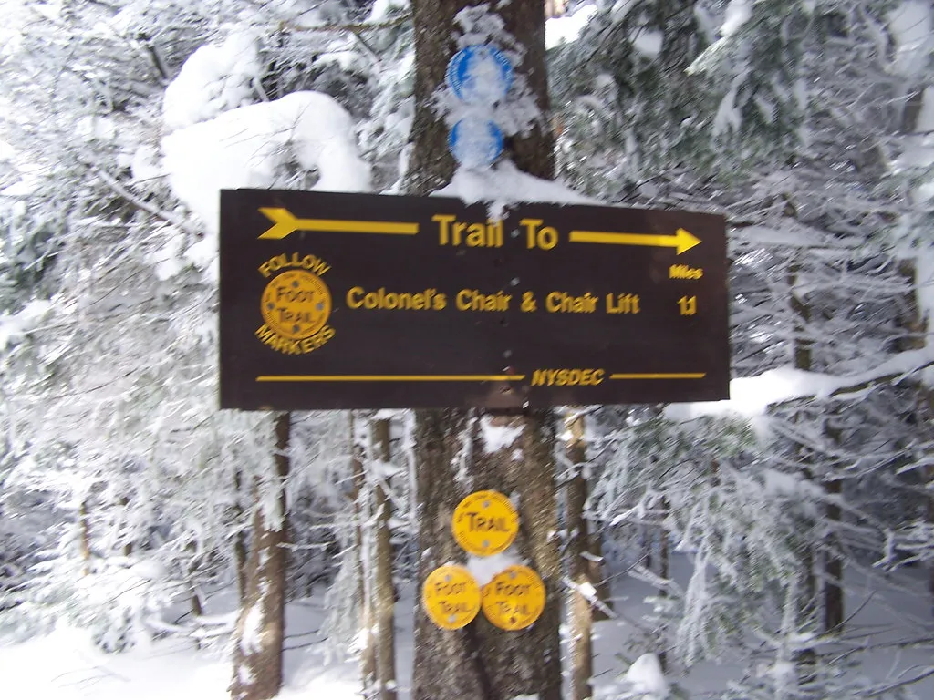 Trail to Hunter Ski Resort at Hunter Mountain.