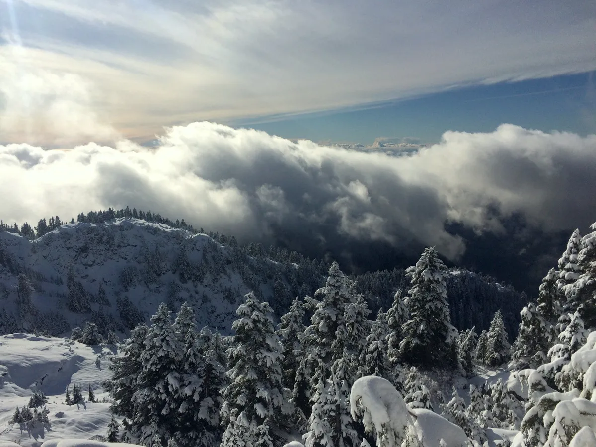 Clouds over Mount Seymour Provincial Park