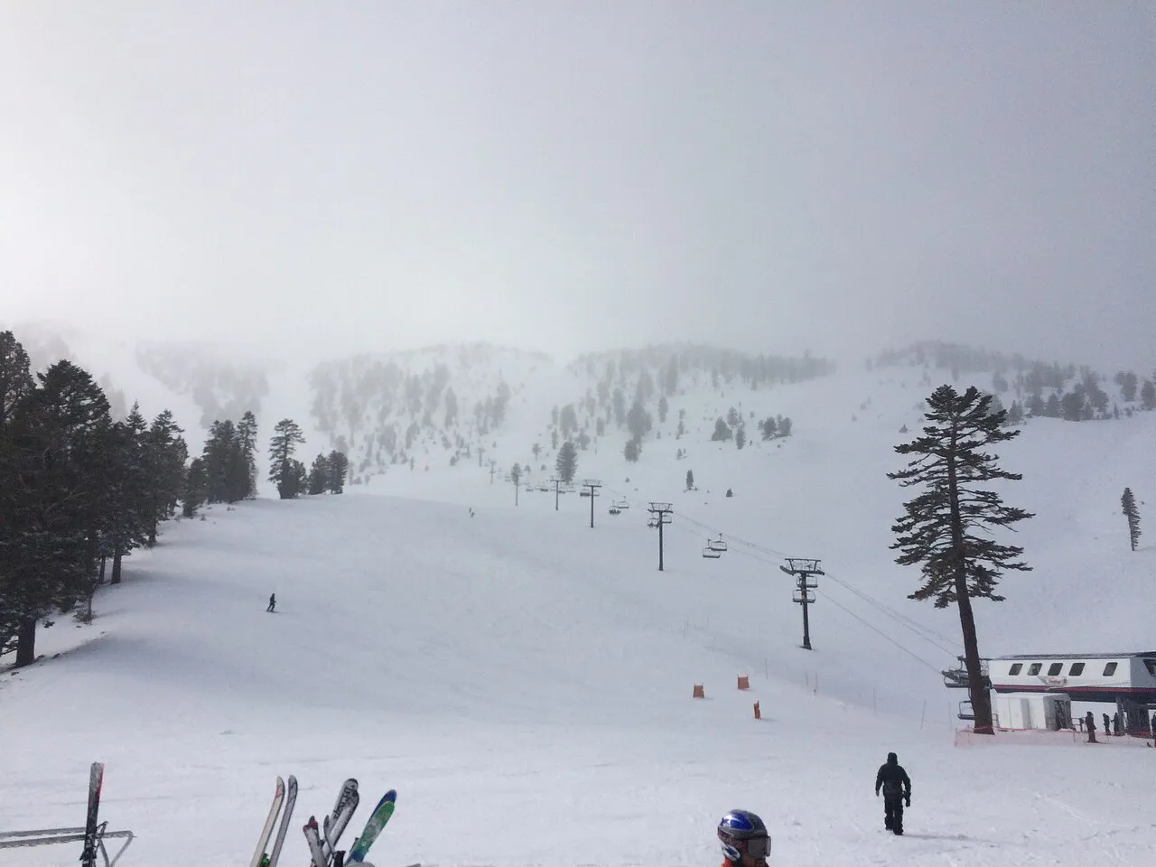 Fresh snow at Mount Rose Ski.