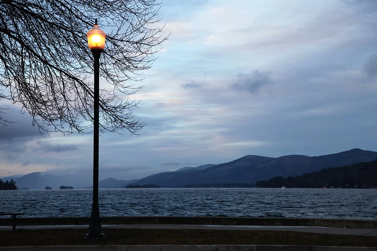 A dramatic view of Lake George on Beach Road in the village of Lake George, Jan.