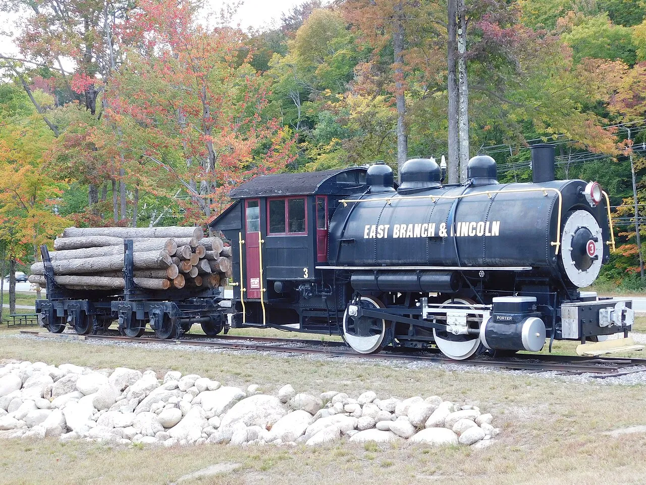 Historic logging train at loon mountain / lincoln / new hampshire /USA