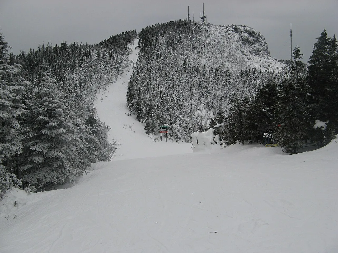 On the slopes of Stowe, December, 2007.