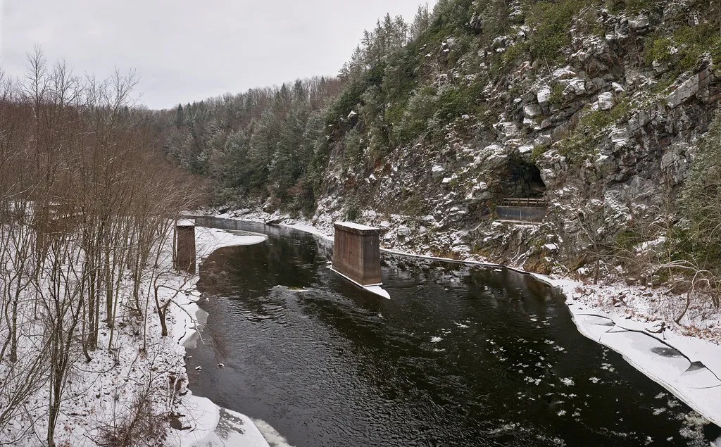 Lehigh River near the Turn Hole Tunnel