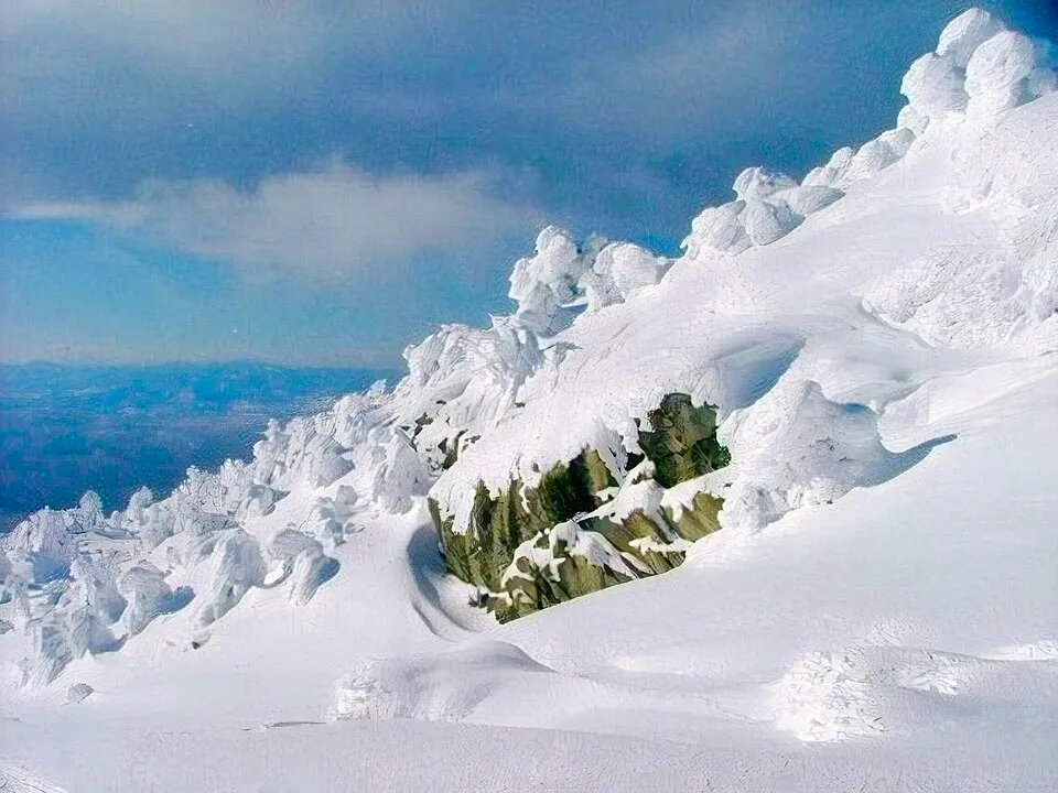 On a high slope at Mt.