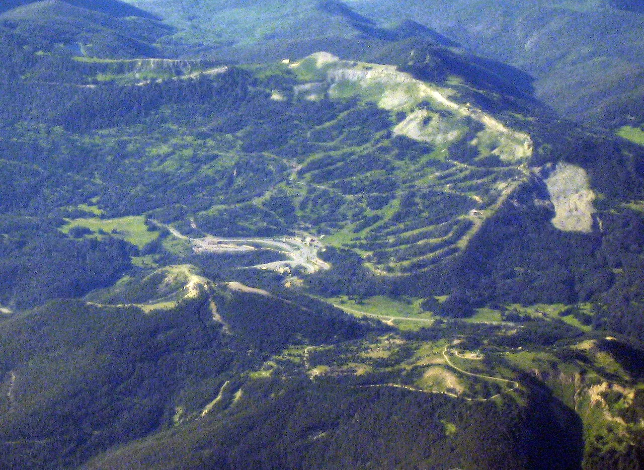 Wolf Creek Ski area in southern Colorado, east of Durango.