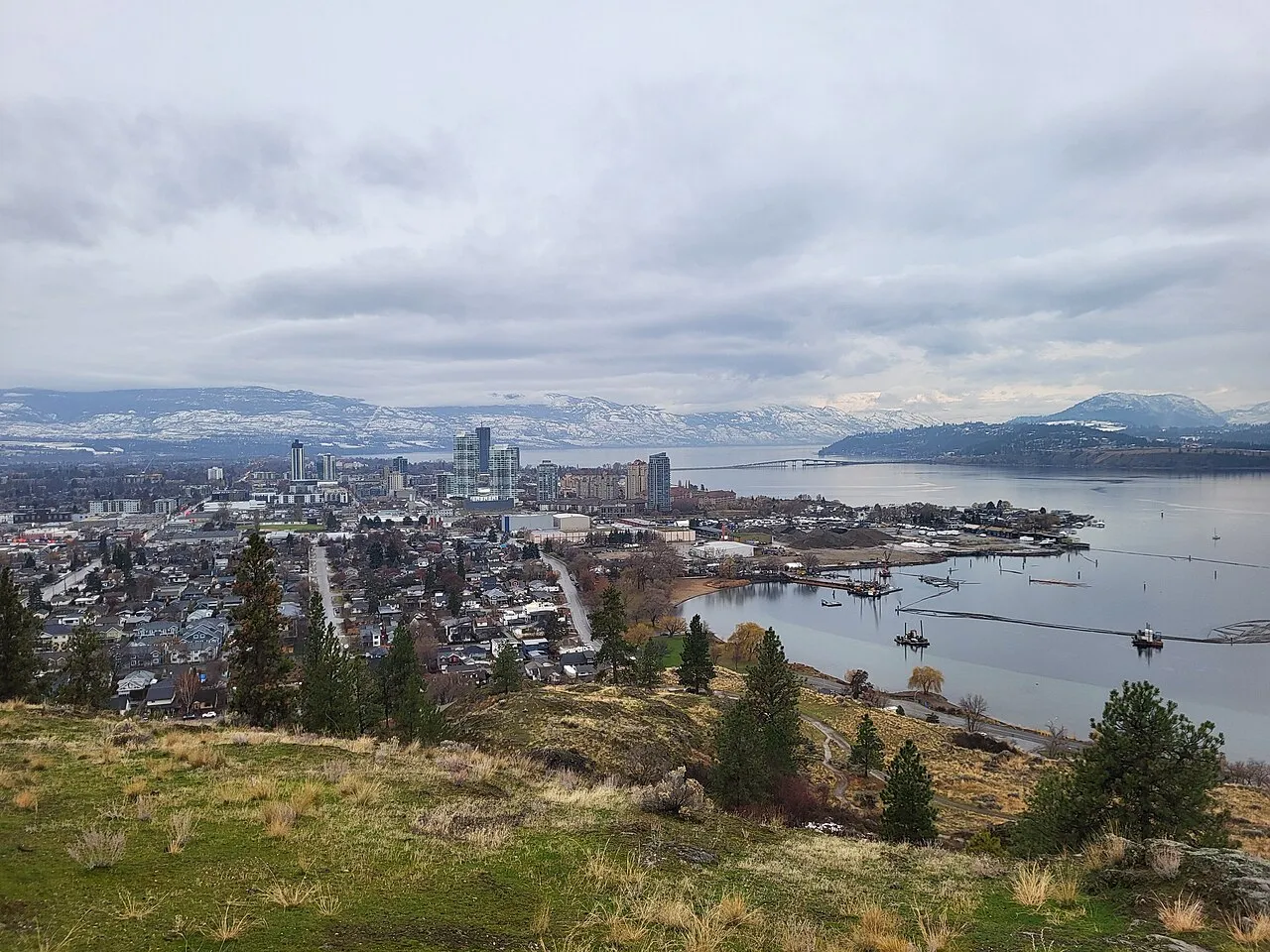 View of Downtown Kelowna from Knox Mountain Park