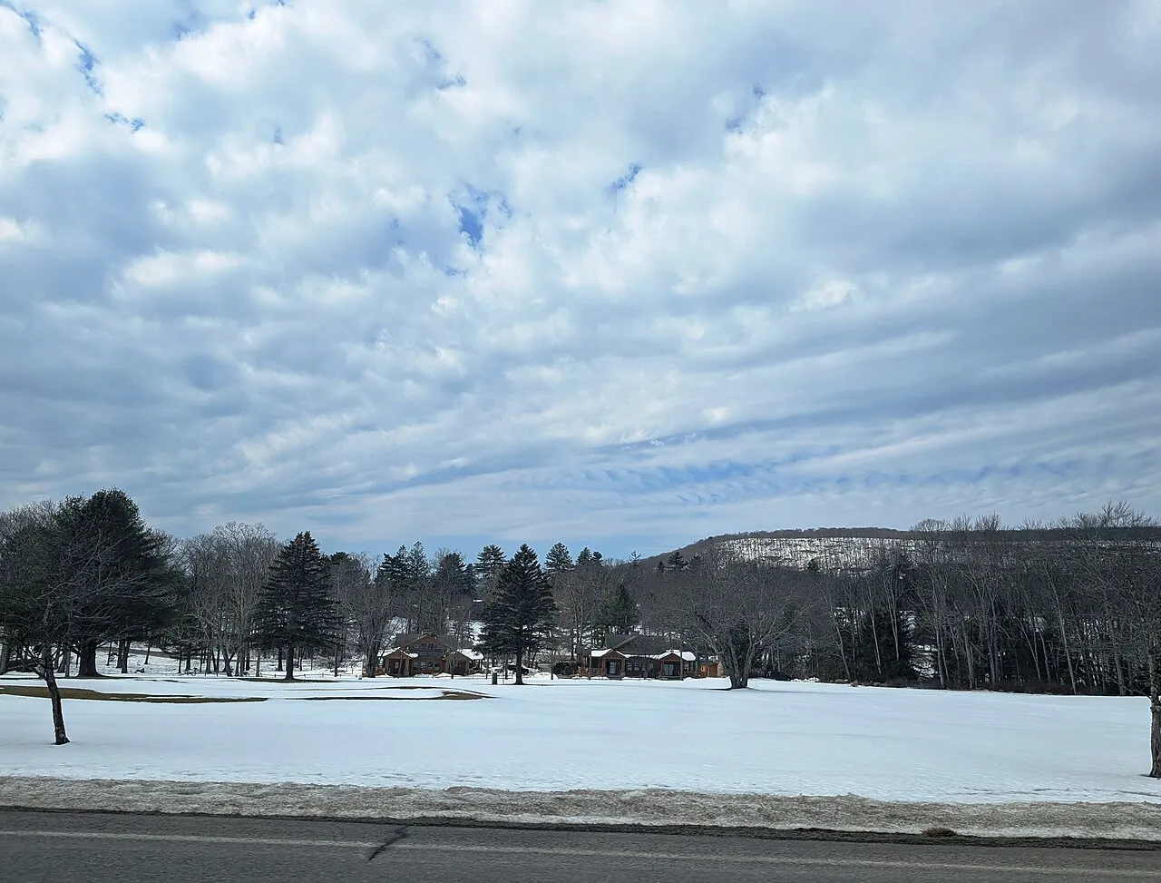 Photo of Skytop Lodge in the village of Skytop within Barrett Township , Pennsylvania .