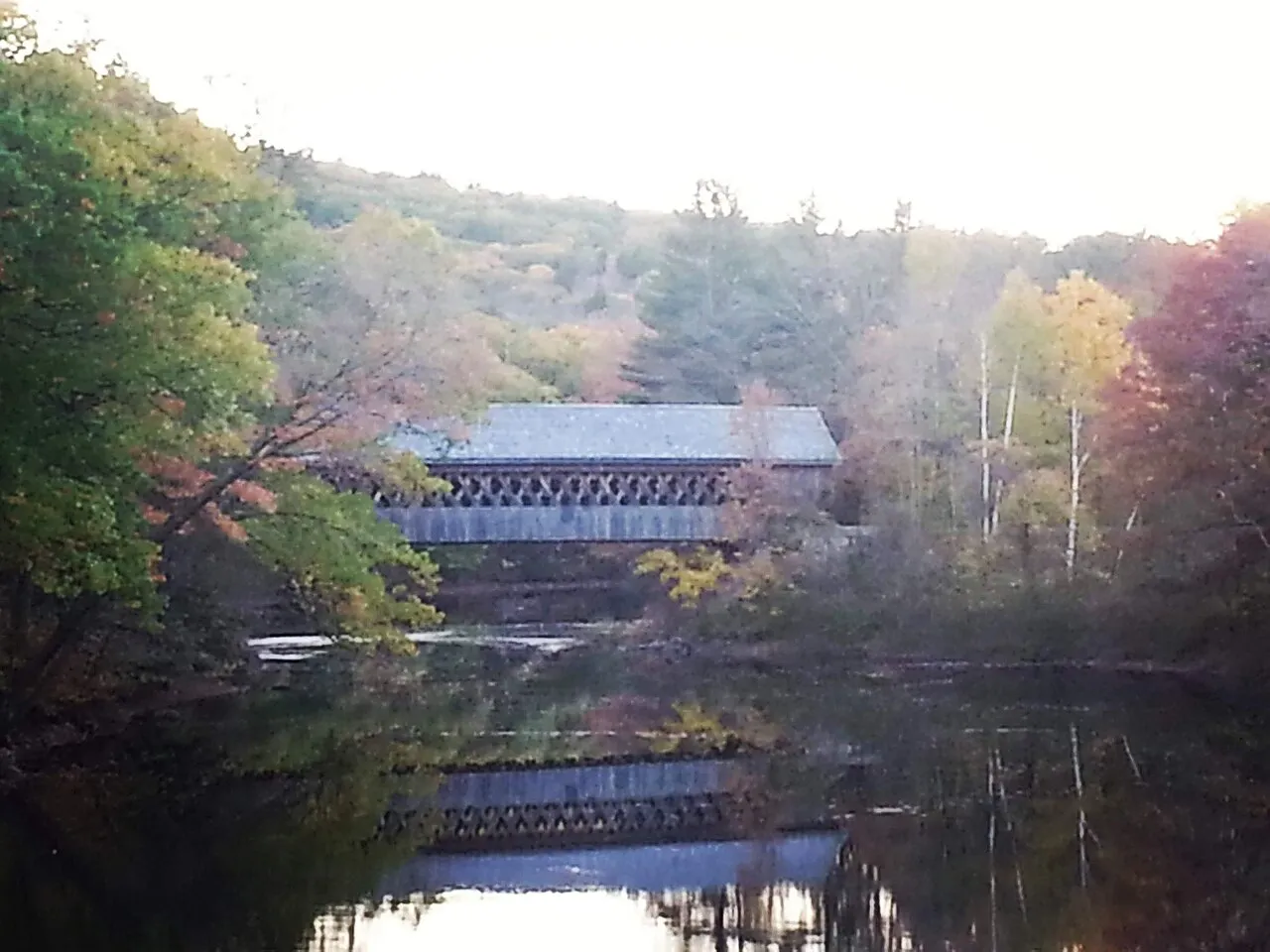 The covered bridge in Henniker