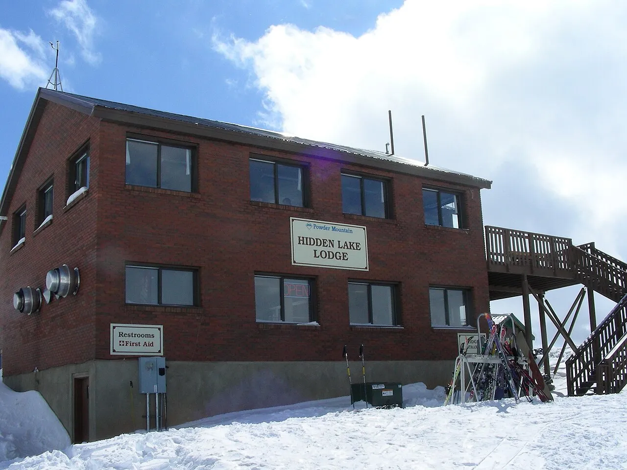 Hidden Lake Lodge, Powder Mountain ski resort, Utah