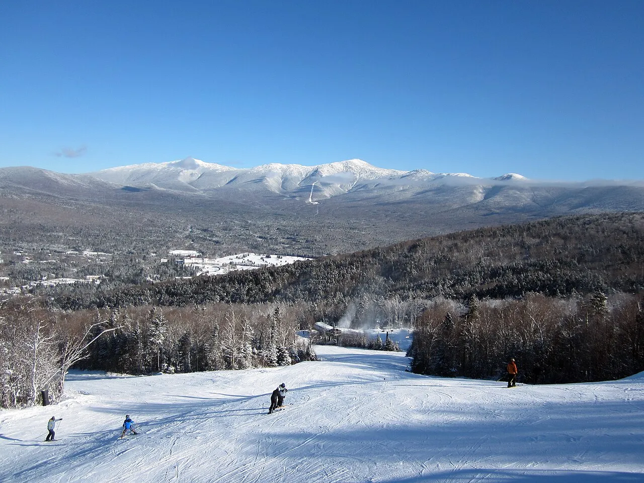 Top of the Bethlehem Express High Speed Quad at Bretton Woods Resort, NH.