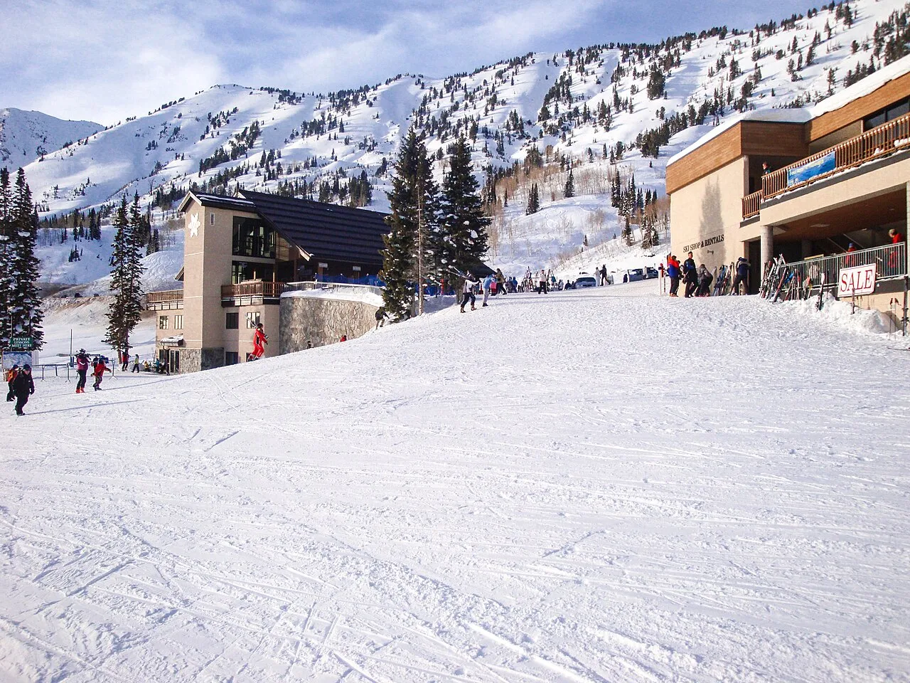 Albion Basin base at Alta ski resort.