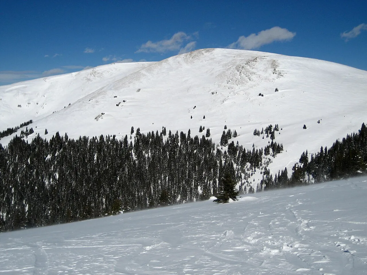 A lot of hike-to-ski terrain exists at Keystone.