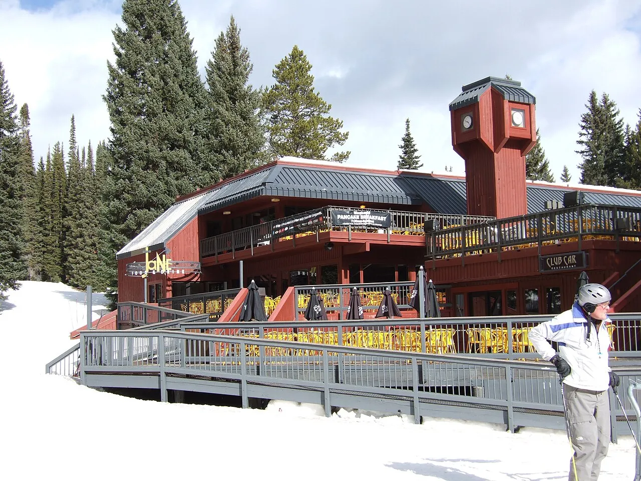 The chalet at the base of Mary Jane at the Winter Park Ski Resort in Winter Park, Colorado.