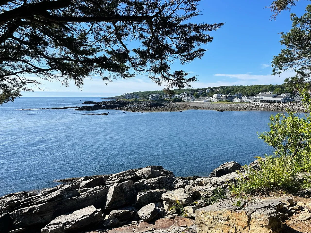 View of the Perkins Cove peninsula from the Marginal Way